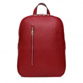 Rucsac laptop 14 inch din piele naturala DiAmanti Rovereto Rosso